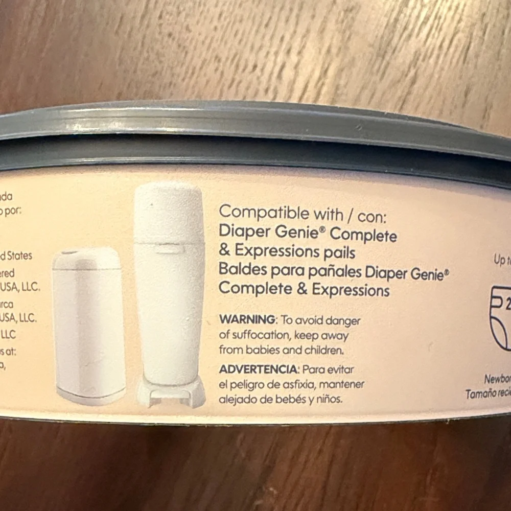 Diaper Genie Refill + 2 4-packs Carbon Odor Filters Bundle